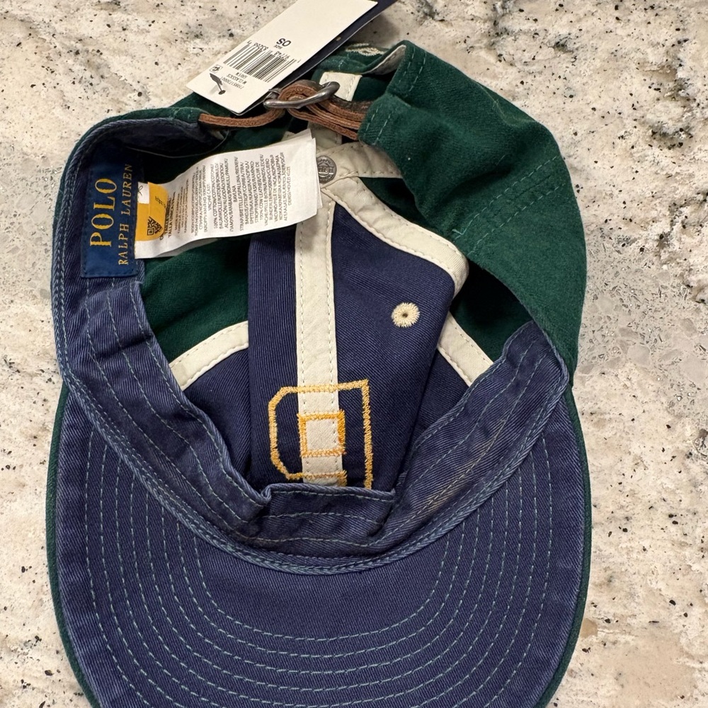 Ralph Lauren Green hat with Yellow P - Picture 6 of 6